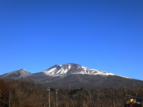 中軽井沢から見た浅間山