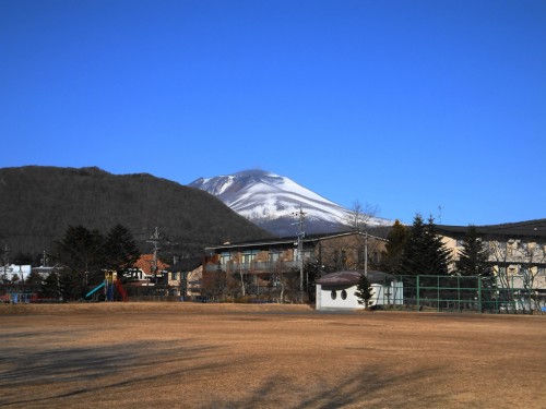 矢ヶ崎公園から見た浅間山