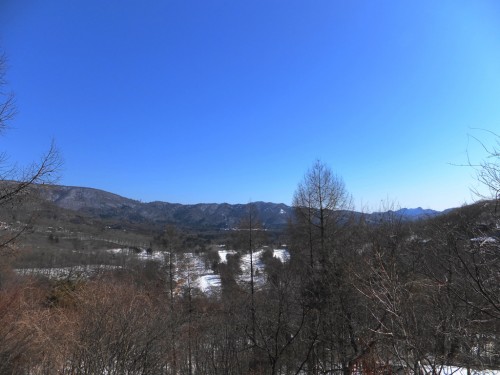 旧軽井沢の山から眺める一ノ字山